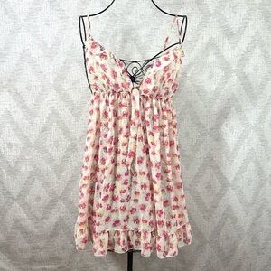 H&M floral sheer babydoll lingerie size M